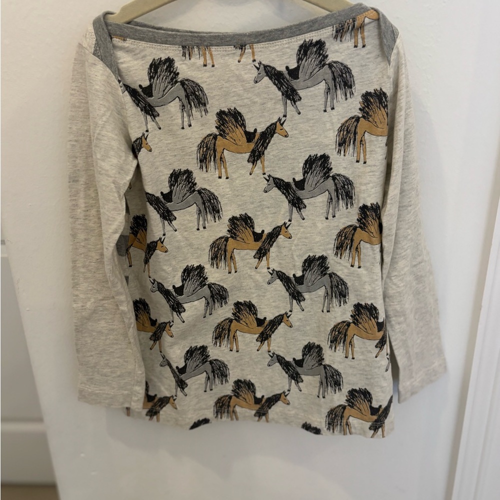 Kids Horse Print Long Sleeve Shirt